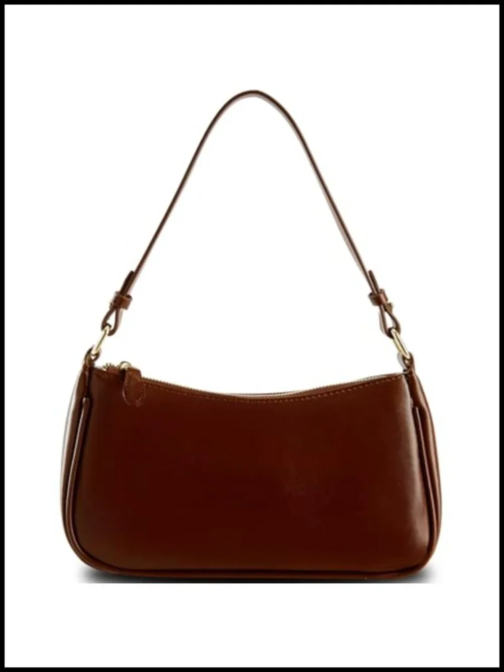Vegan Leather Hobo Sling Tote Handbag with Removable Straps and Zipper Closure